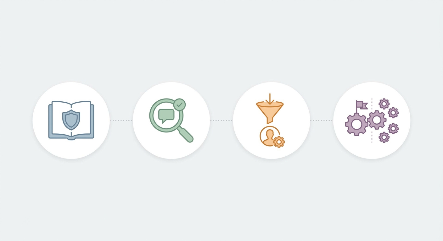 Business benefits of AI search visibility infographic