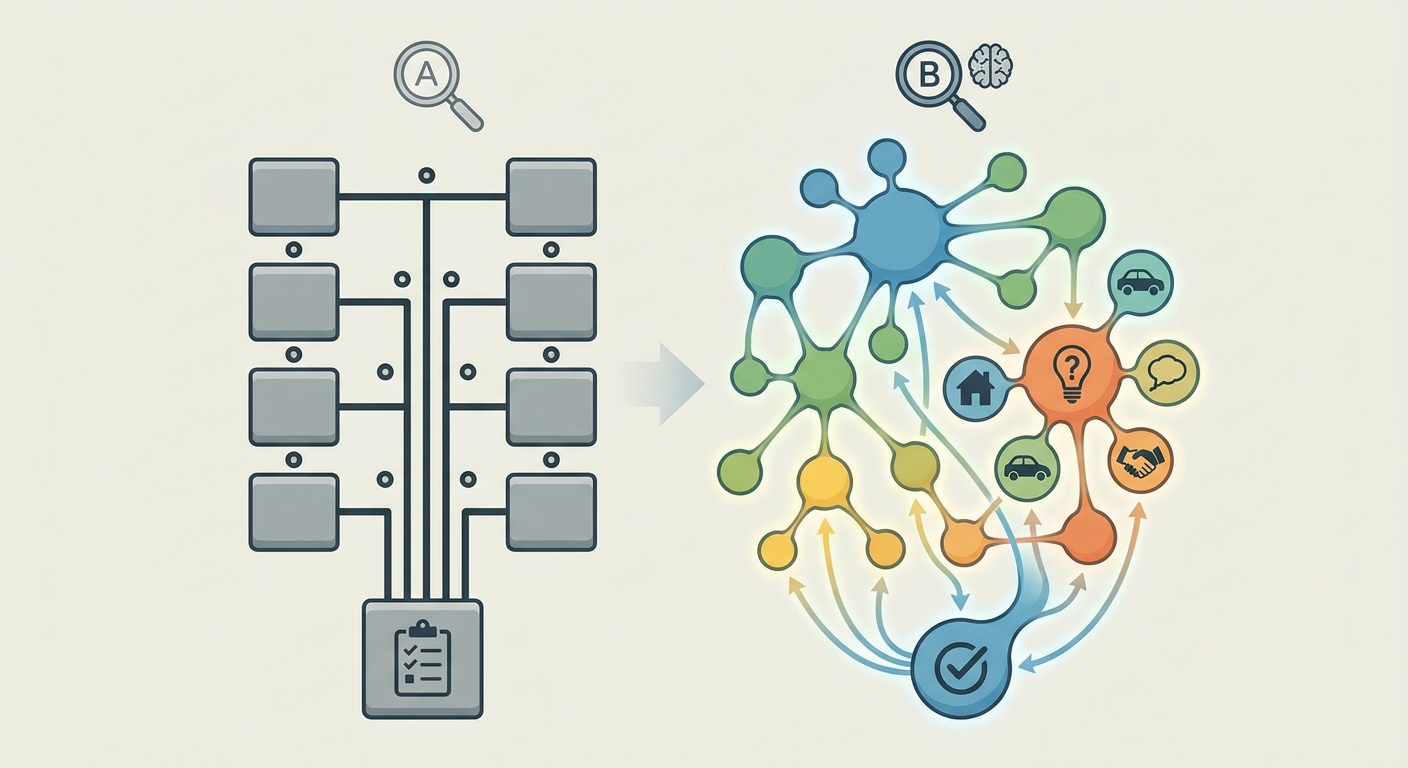 AI Search vs traditional keyword search — how AI search works for businesses